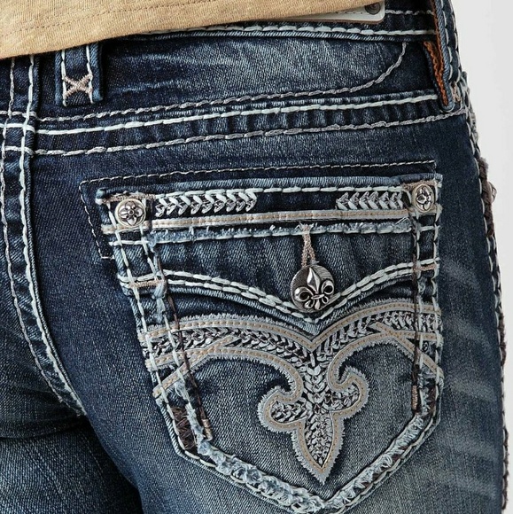 Rock Revival Pilkin Mid-Rise Skinny Stretch Sz 25 - Picture 6 of 8